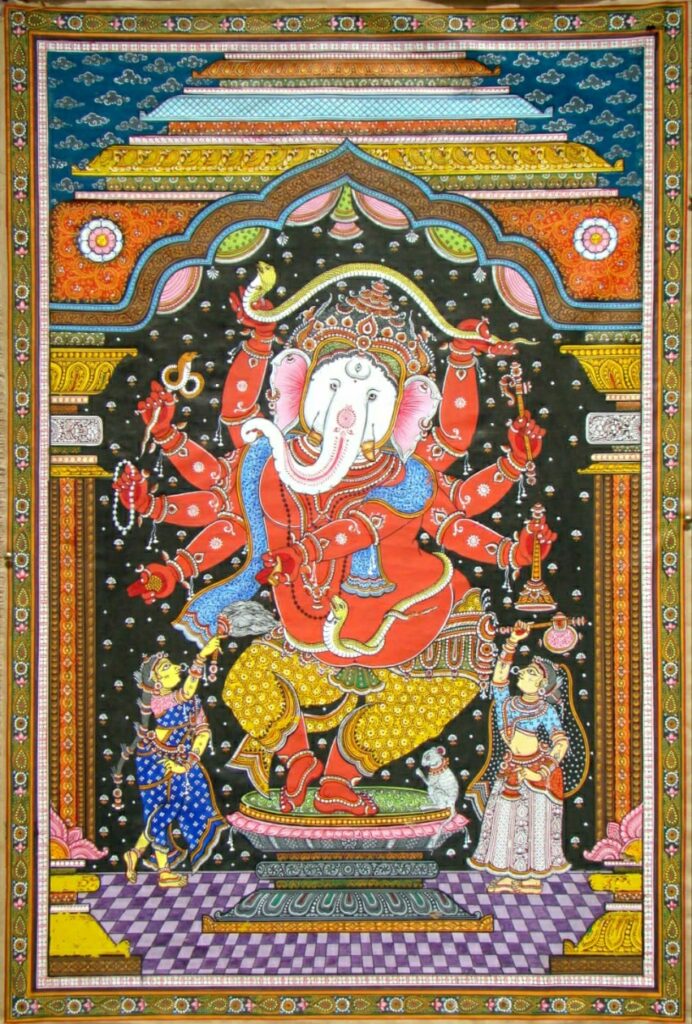 Sri Ganesh Pattachitra Painting X International Indian