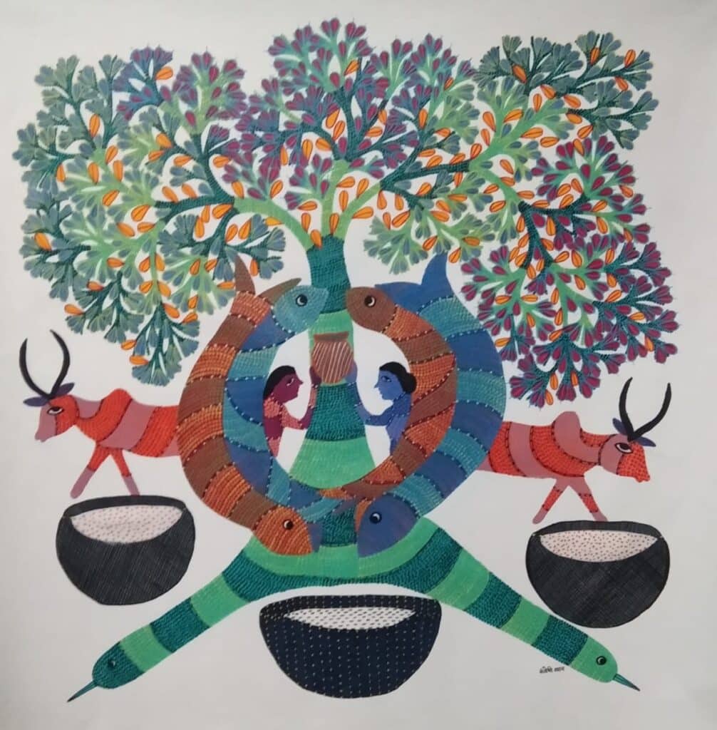 Gond Art Ft X Ft International Indian Folk Art Gallery