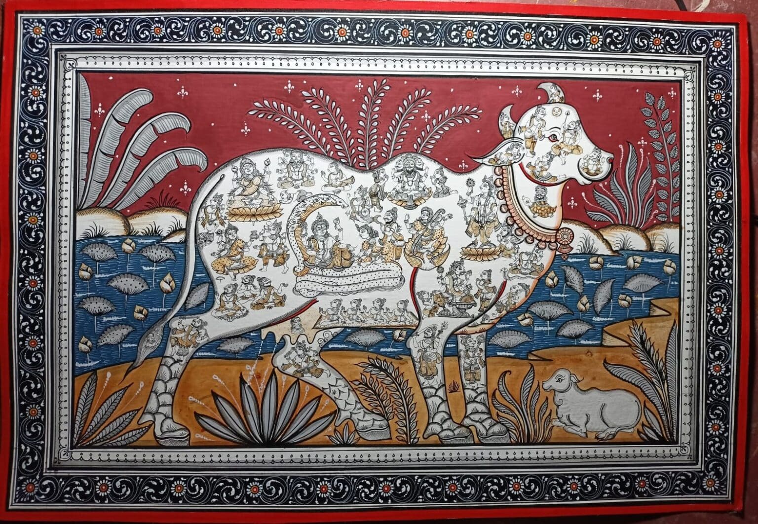 Kamadhenu Pattachitra Painting X International Indian