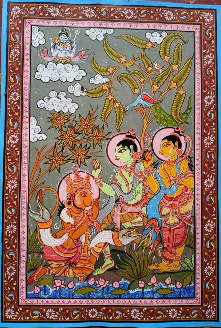 Rama Lila 1 Pattachitra Paintings 19 X 13 International Indian