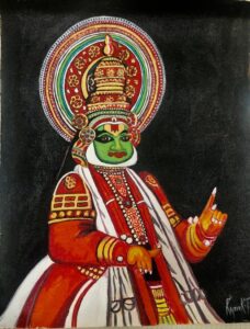 Kathakali #2, Indian Classical Folk Dance, (16 x 20 inches) - Acrylic ...