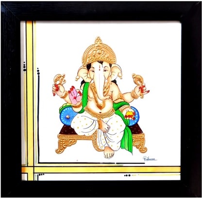 Lord ganesha | Ganesh art paintings, Ganesha painting, Indian paintings