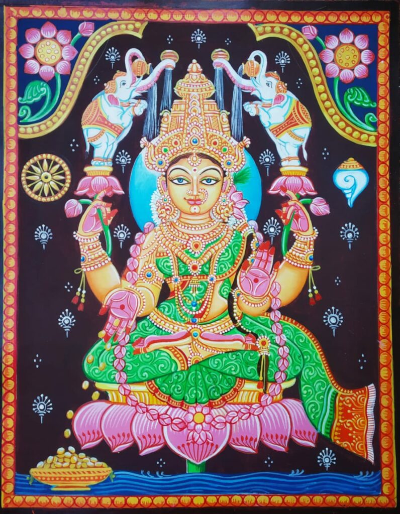 Jay Maa Gajalaxmi, Pattachitra Painting(12