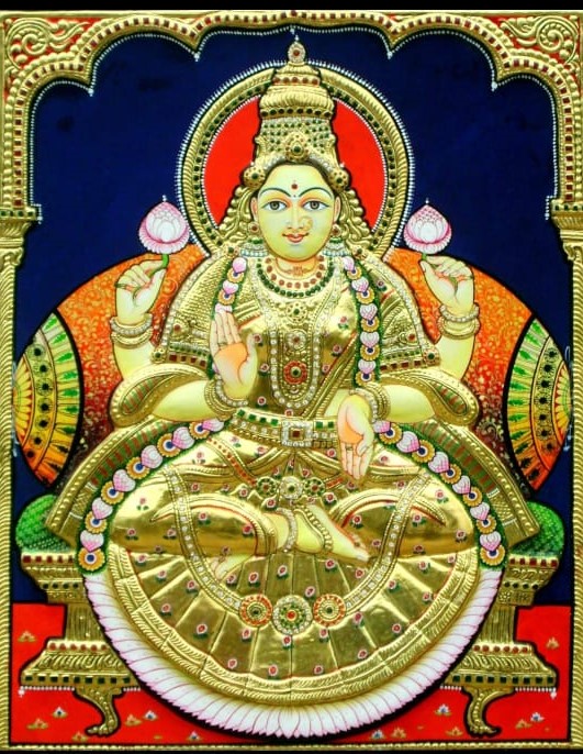 Mahalakshmi #4 - Tanjore painting (18