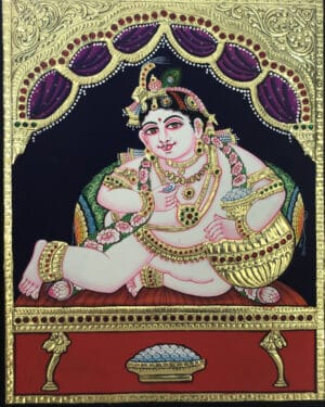 Tanjore Painting Ganesh Arumugam 08