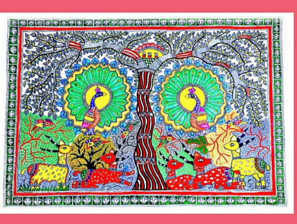 Elephant Art Madhubani painting Manoj Kumar 12