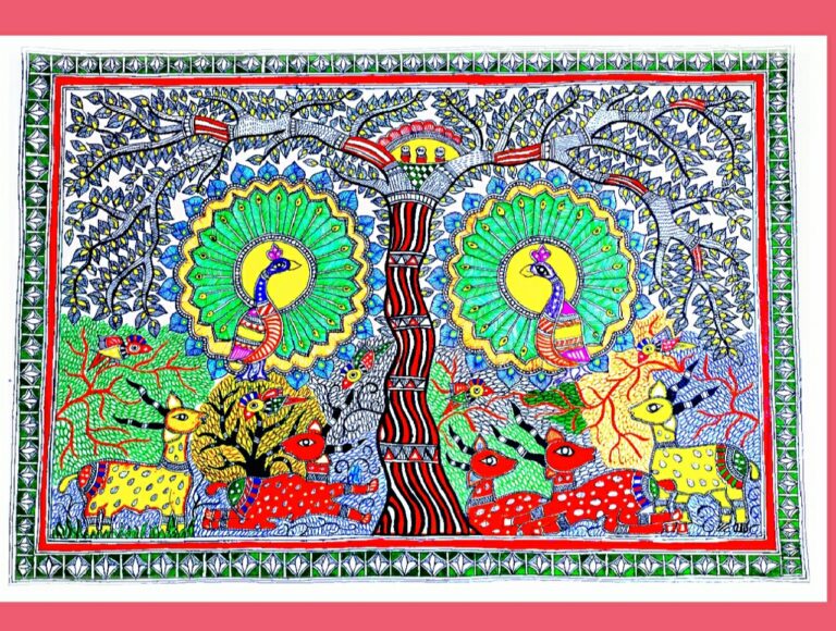 Tree of Life - Madhubani painting (22