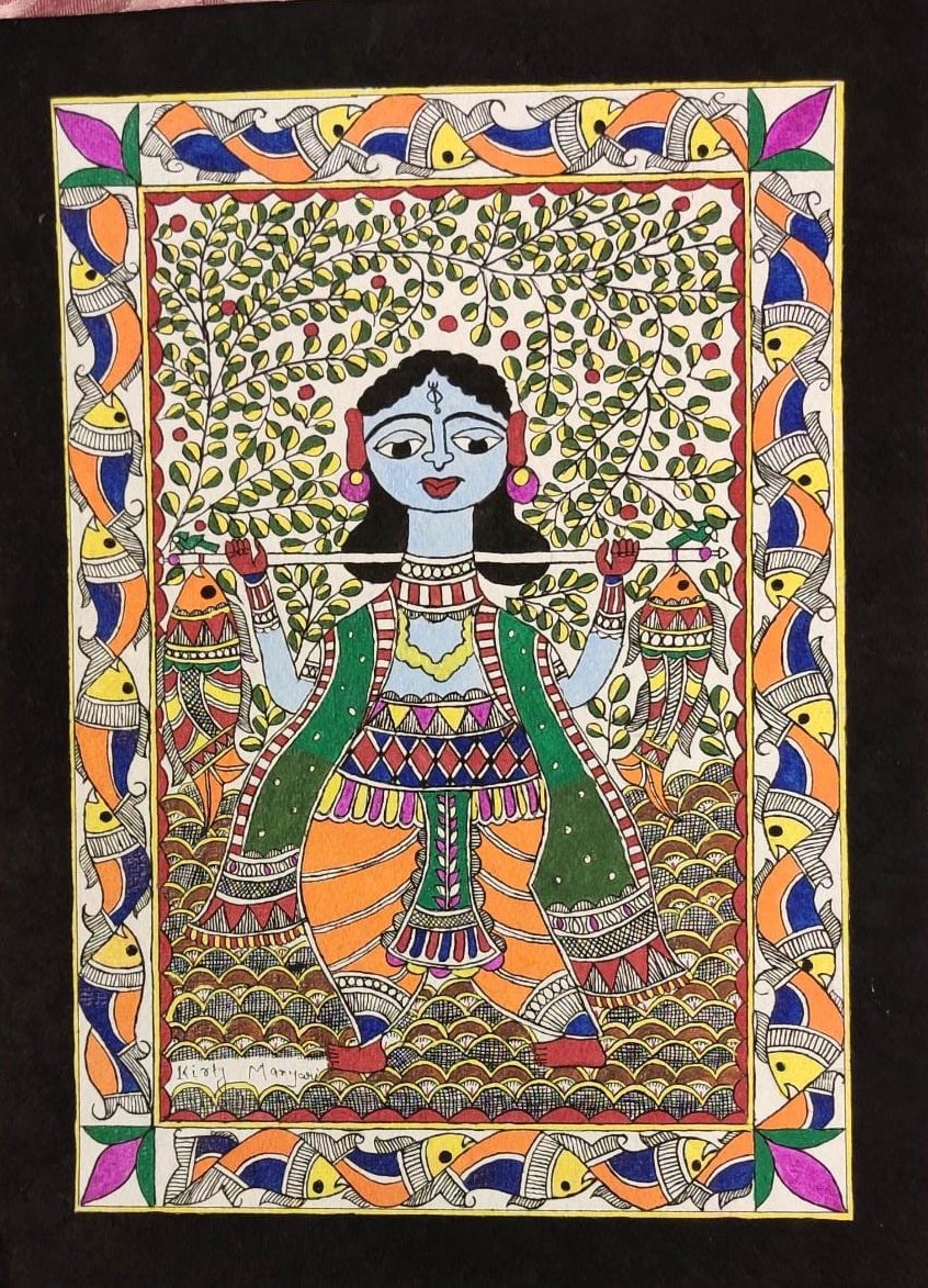 Bhariya - Madhubani painting (11