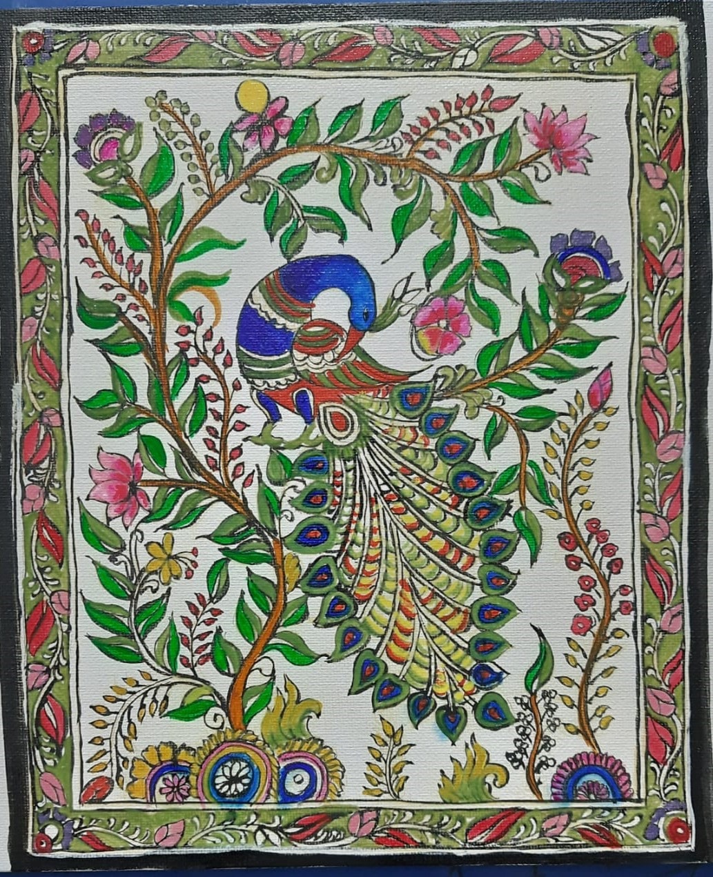 Peacock - Kalamkari painting (10