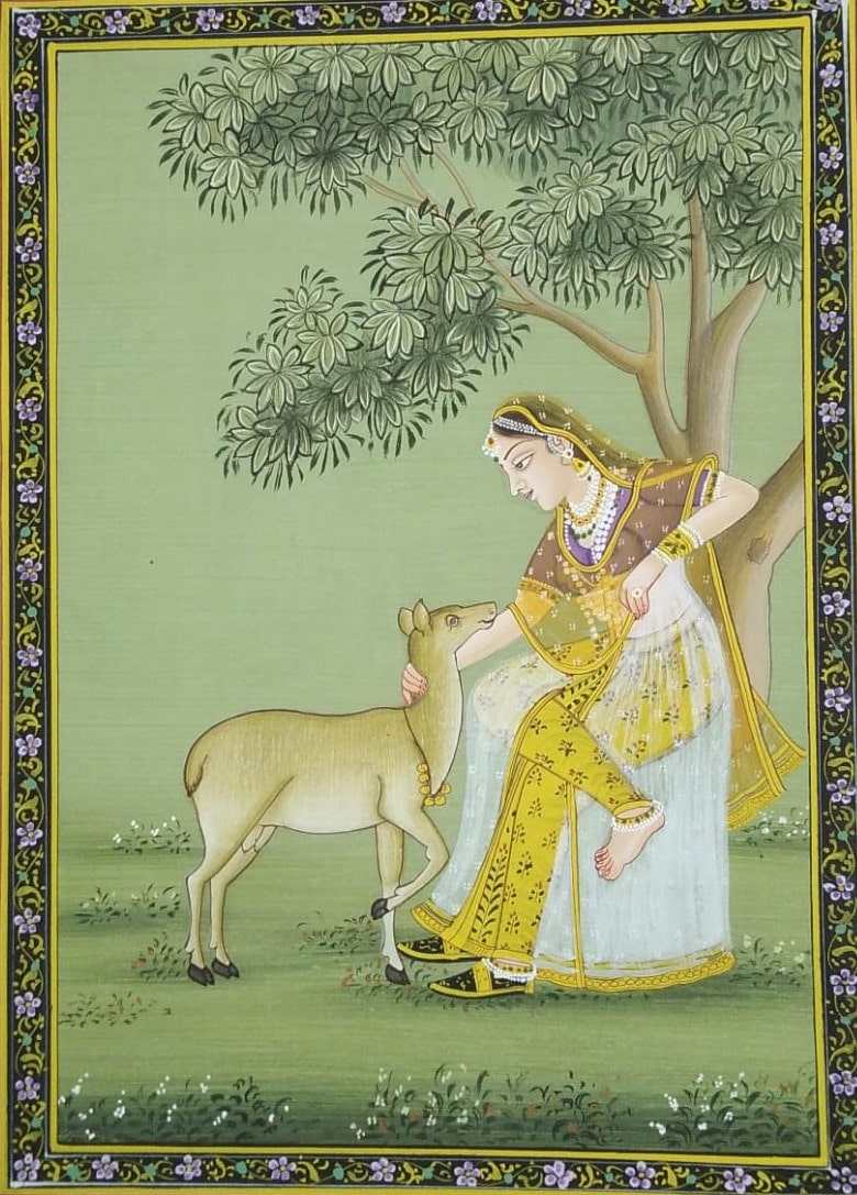 Ragni #1 - Rajasthan miniature painting (7