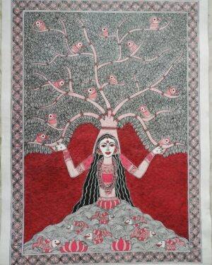 Madhubani painting - saraswatikumari -06