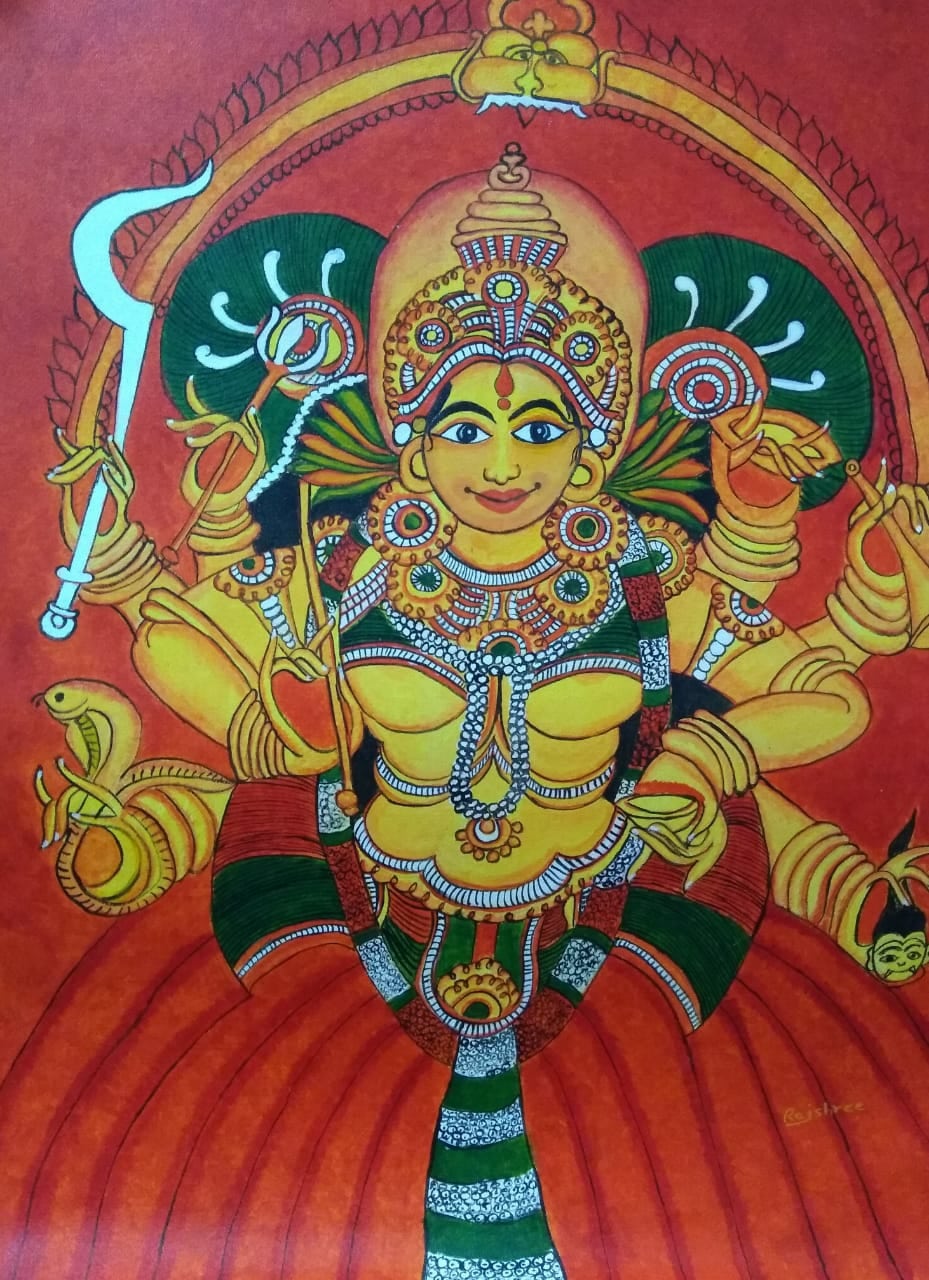 Devi - Kerala Mural Painting (22