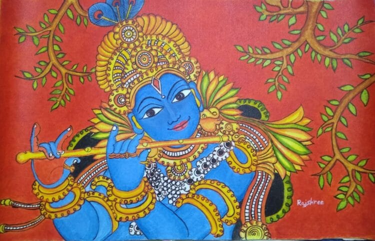 Sri Krishna - Kerala Mural (18