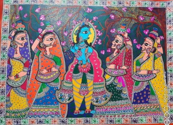 Madhubani painting - Bindi Priya - 06