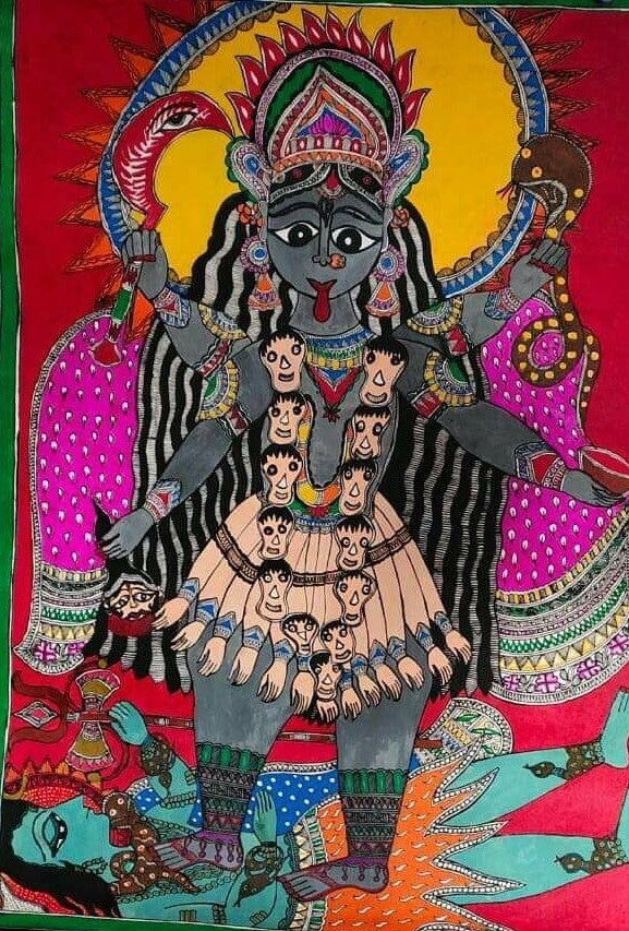 Madhubani painting - Bindi Priya - 08