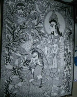Madhubani painting - Bindi Priya - 09