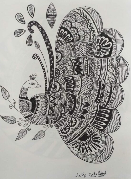 Mandala Art #5 (Size A4) - International Indian Folk Art GalleryMandala ...