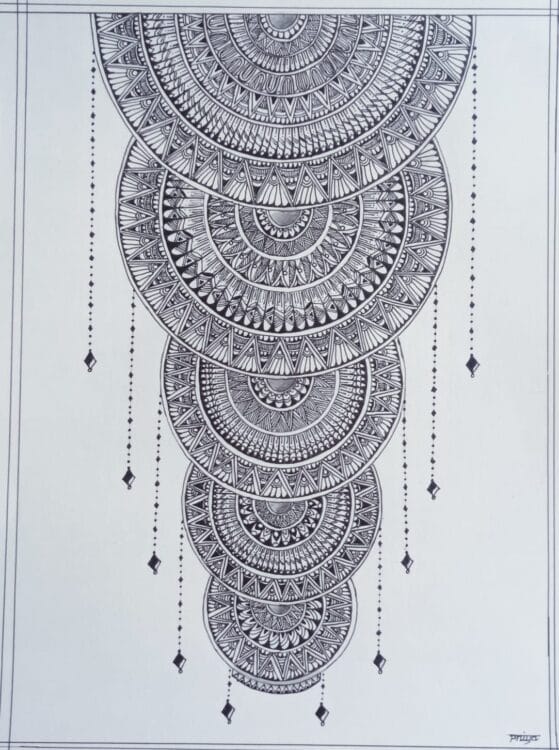 Dream Catcher Mandala - Mandala art (21 x 27.5 cms) - International ...