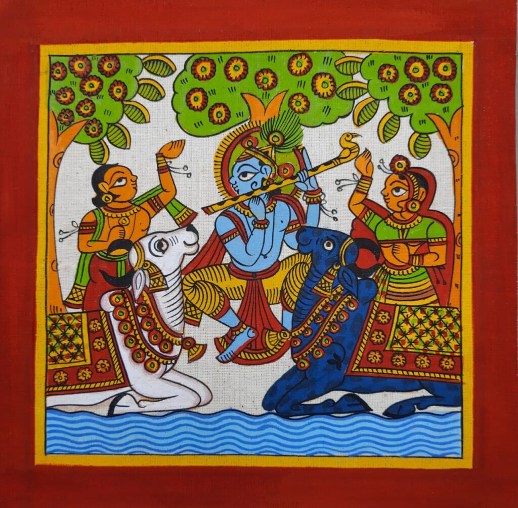 Krishna - Phad painting (8