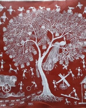 Warli painting - Chitya Laxman - 06