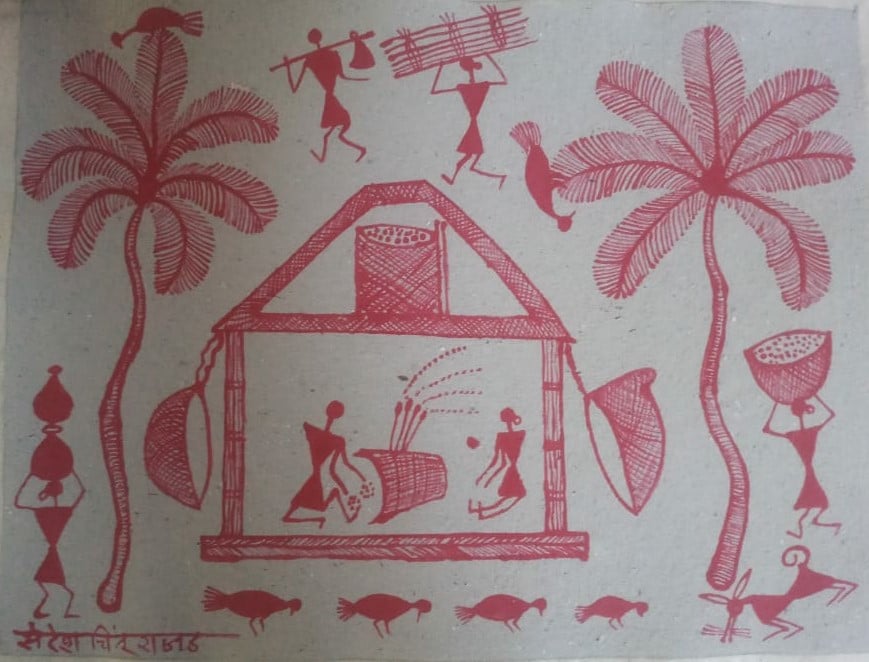 Warli Paintings | Tribal Art from India – Silk Road Gallery-saigonsouth.com.vn