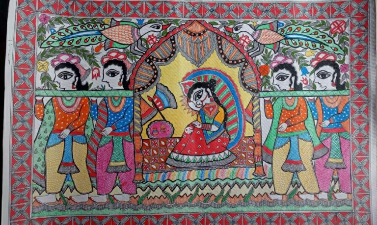 Doli Kahar - Madhubani /Mithila painting (22