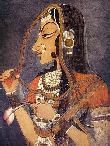 Bani Thani Painting, Artist Nihal Chand (1710-1782) Source: Wikimedia