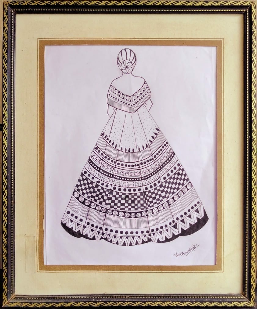 Indian bride black and white line drawing clip art indian wedding  wall  stickers woman white wedding  myloviewcom