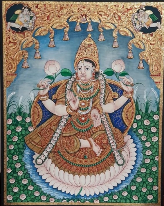 Mysore Painting - Lakshmi