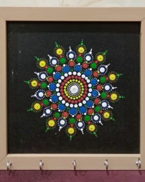 Keyholder - Dot Mandala -Indian Handicraft - Navnita - 03