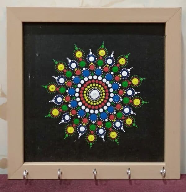 Keyholder - Dot Mandala -Indian Handicraft - Navnita - 03