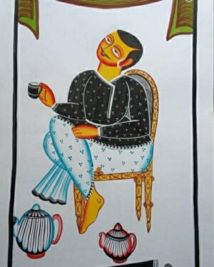 Kalighat painting - Jahuran Chitrakar - 20