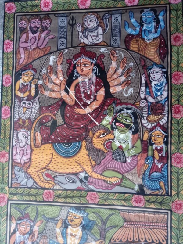 Durga Mata - Pattachitra painting - Rahim Chitrakar - 09