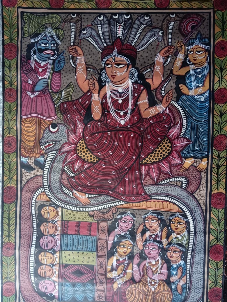 Manasa Devi - Pattachitra painting (22