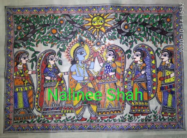 Radha Krishan Raasleela - Madhubani - Nalinee - 10