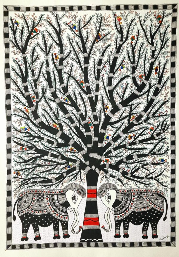 Tree of Life - Madhubani painting - Madhuri - 01