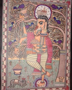 Ganesha - Madhubani painting - Rakesh Paswan - 04