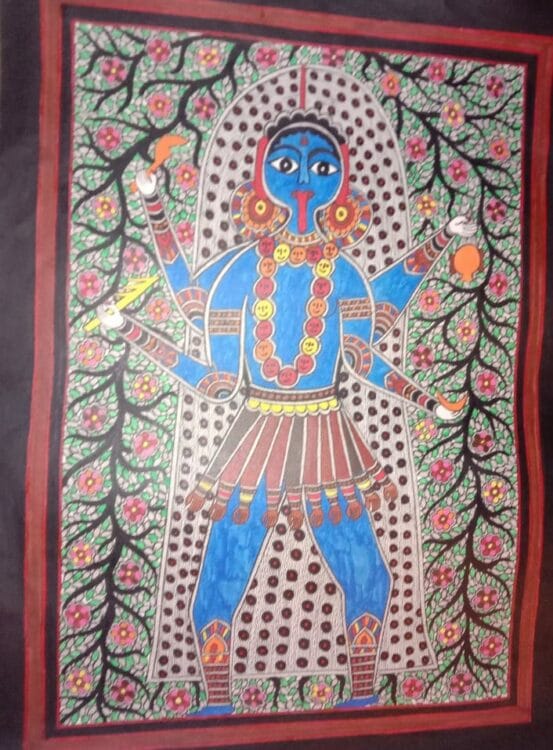 Maa Kali - Madhubani painting (22