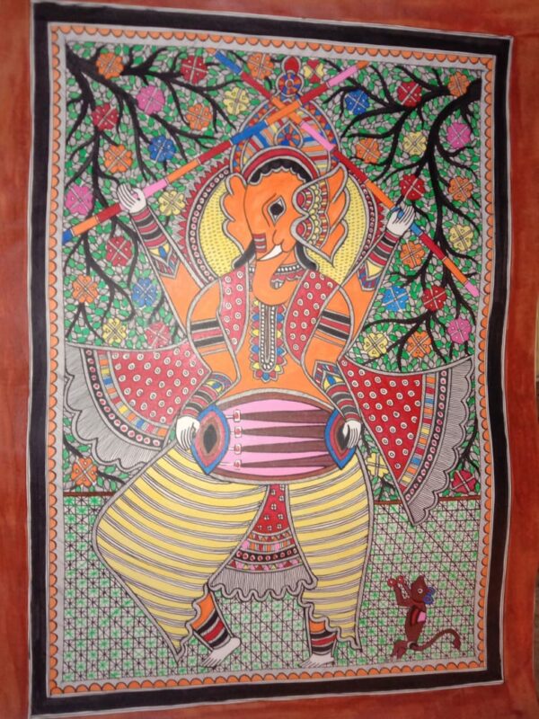 Ganesha - Madhubani painting - Rakesh Paswan - 10
