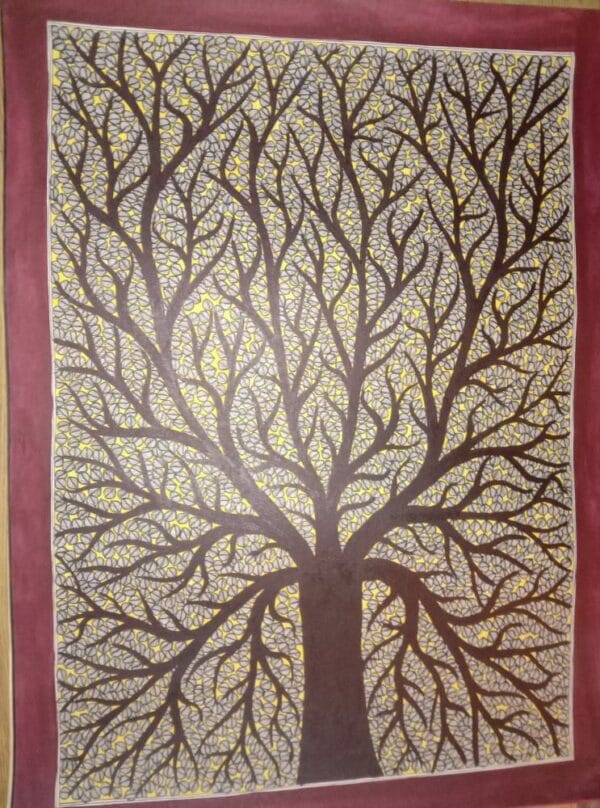 Tree of Life - Madhubani painting - Rakesh Paswan - 11