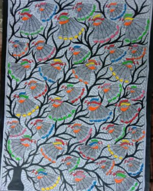Peacock Tree - Madhubani painting - Rakesh Paswan - 19
