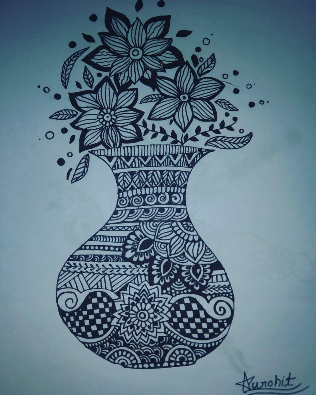 Flower vase | Color pencil drawing, Pencil art, Pencil drawings-saigonsouth.com.vn