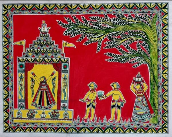 Mansa puja - Manjusha painting - Pawan Kumar - 07