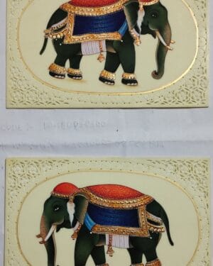 Royal Elephant - Rajasthani Miniature - Mukesh Kumar - 02