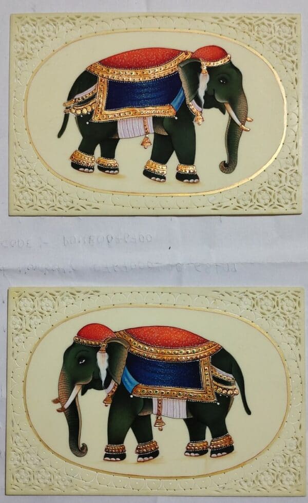 Royal Elephant - Rajasthani Miniature - Mukesh Kumar - 02