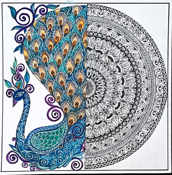 Peacock - mandala art - geetanjali - 48