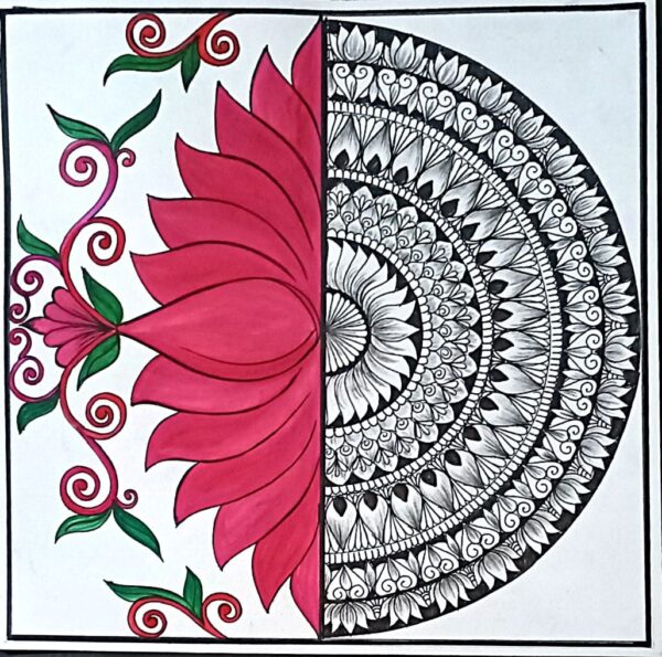 Lotus - mandala art - geetanjali - 56