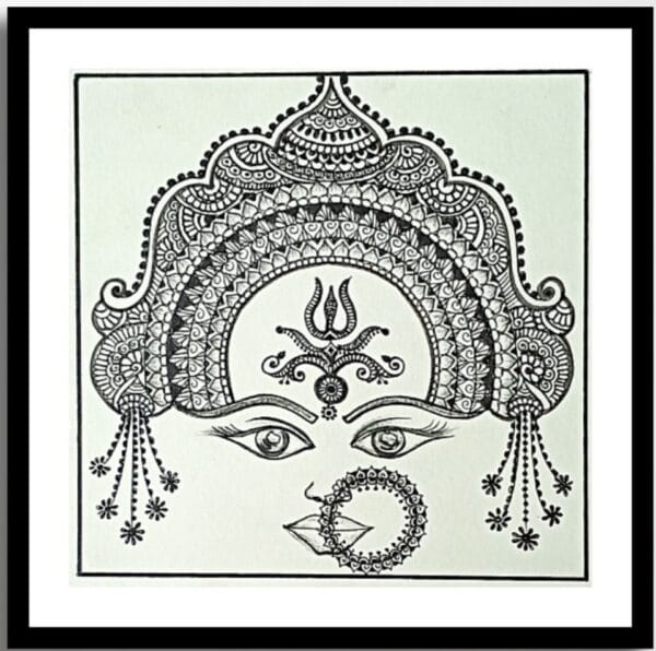 Durga - mandala art - geetanjali - 61