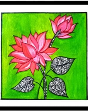 lotus mandala - mandala art - geetanjali - 69