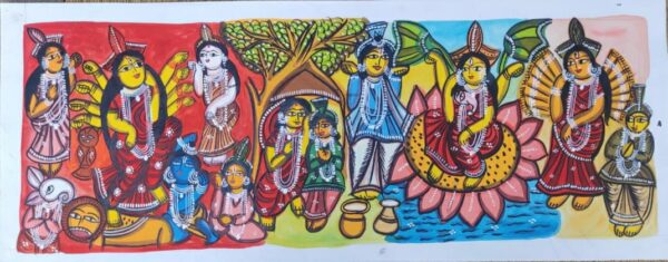 Chandi Mangal - Patua art - Madhusudan Chitrakar - 09
